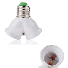 5 шт. винт E27 LED База свет лампы гнездо 1 до 2 Splitter адаптер держатель
