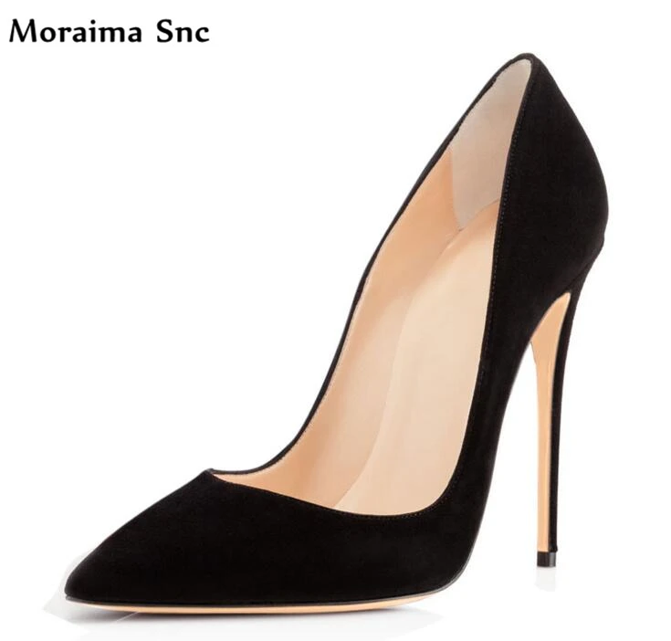 

Moraima Snc hot selling high quality sexy pointed toe vintage velvet shoes woman pumps stiletto heels dress shoes