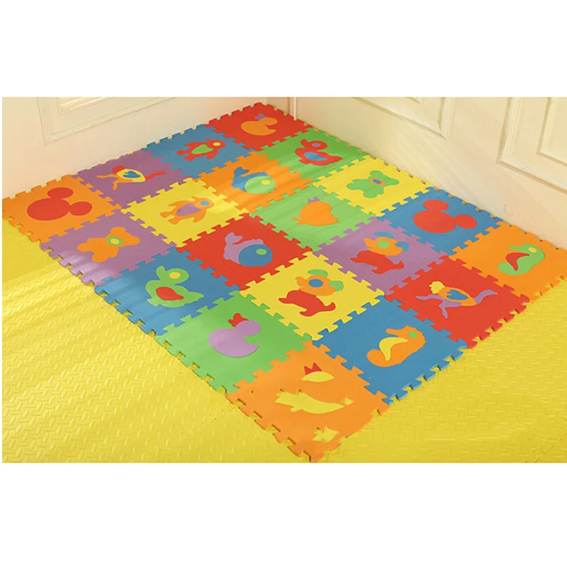 Игровой коврик мягкий детский из пенопласта мозаичный пол 10 шт. 30*30 см пазл