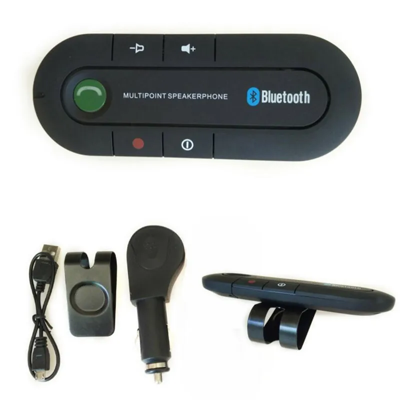 1 комплект Bluetooth громкой связи автомобильный беспроводной спикер телефон MP3