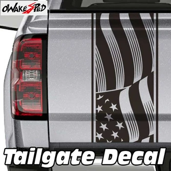 

1pcs American Flag Graphics Decal Pick Up Truck Tailgate Sticker Car Tail Decals For Ford F-150 ISUZU Chevrolet Mitsubishi GMC