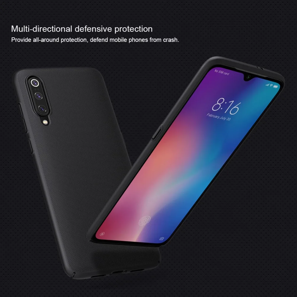 Для Xiaomi Mi9 чехол Nillkin твердая задняя крышка матовое покрытие Щит чехол для Xiaomi Mi 8 Pro Mi8 Lite Mi6 Mi9 Mi 9 SE 9T Pro крышка