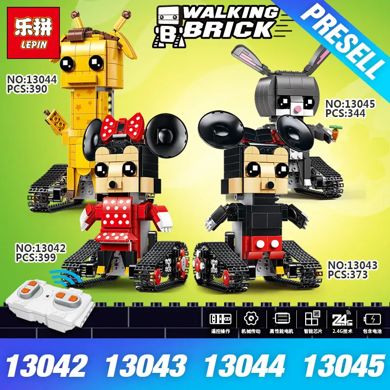 

Yeshin 13042 13043 13044 13045 The Movable Cartoon Robot Set Remote Control Doll Building Blocks Bricks New Kids Christmas Gift