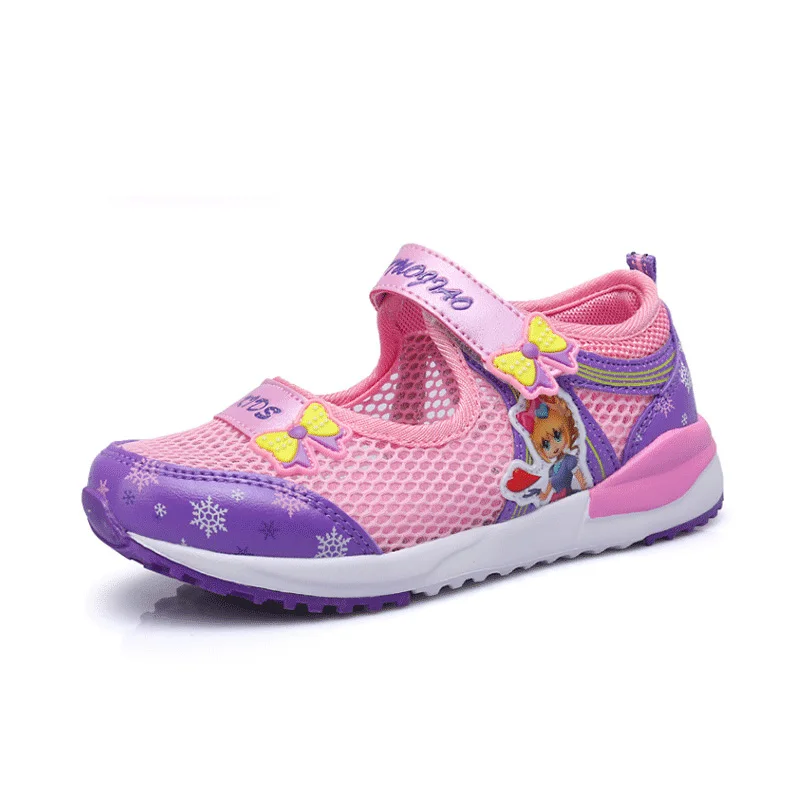 

HOBIBEAR Summer Beach Girls Sandals For Children Shoe Kids Sandal Cut-out Cartoon Mesh Quick-dry Water Sandals tenis infantil