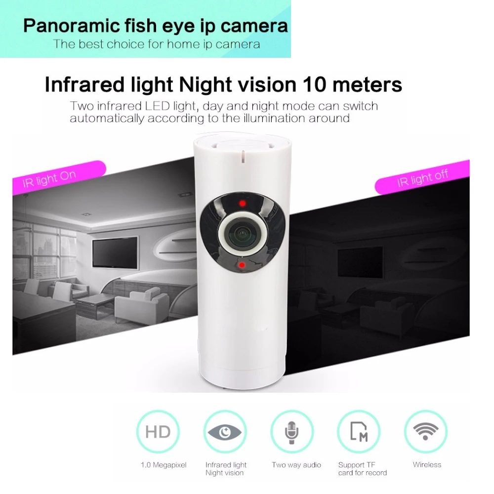 

hot sale 2016 new la camara Domo IP P2P Onvif Camera IP 720 P HD CCTV 1.0Mp camara de La Noche camara free shipping