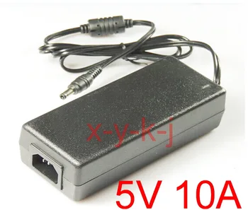 

50PCS High quality DC 5V 10A LED Power Supply For WS2812B WS2811 LPD8806 WS2801 LED Strip Light DC plug 5.5mm x 2.1mm-2.5mm