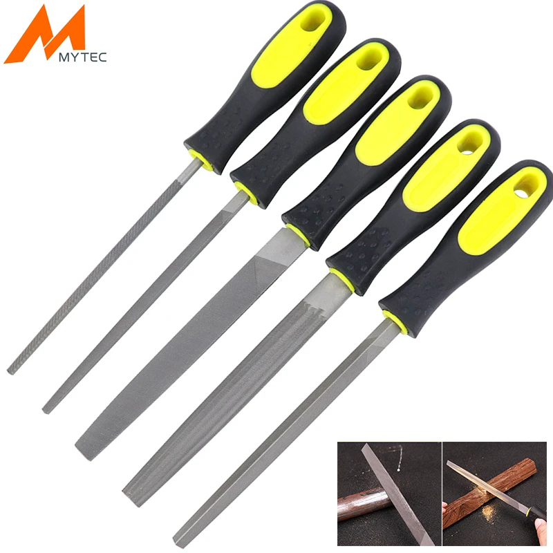 6''/8''/10'' Wood Rasp Steel File Carving Flat/Triangle/Round/Square/Semi-circular Metal File For Woodworking Craft Carving Tool