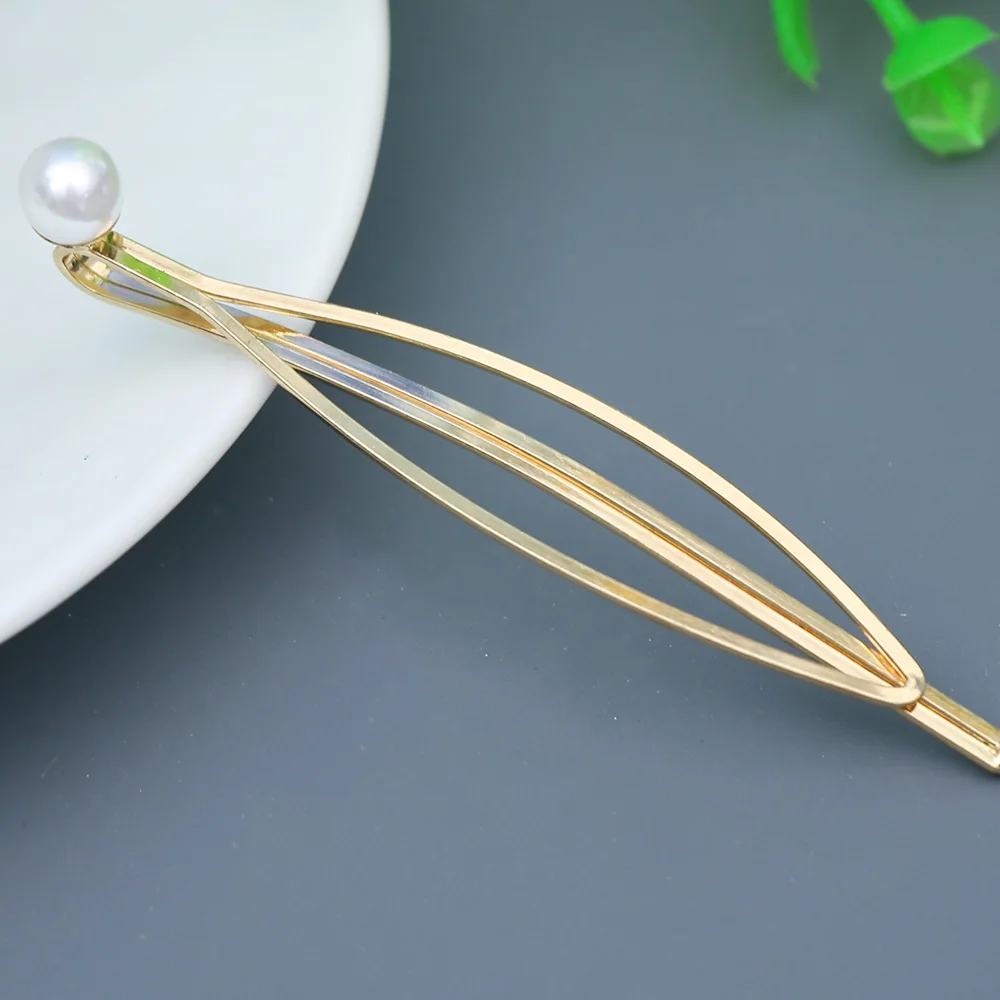 

Fashion Women Metal Pearl Hair Pin Barrette Clip Side Hairpin Hair Styling Tools Girls Hair Accessories Dropshipping