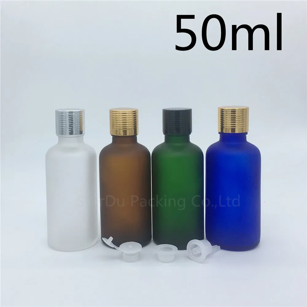 Download travel bottle 50ml Green blue amber transparent frosted ...