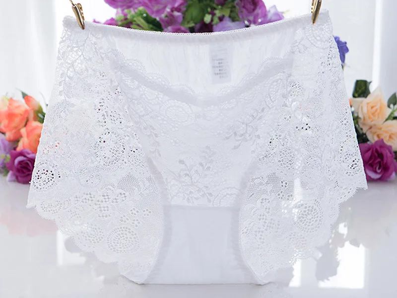 Murushe Sexy Underwear Panties Female Transparent Lace Sliming Brief Ladies Girls Intimates Lingerie Summer Mutandine Donna (15)