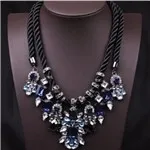 Bijoux Femme Collier Золотой цветной многослойный Блестящий массивный нагрудник Чокеры Колье-чокер для женщин Бохо ювелирные изделия Kolye