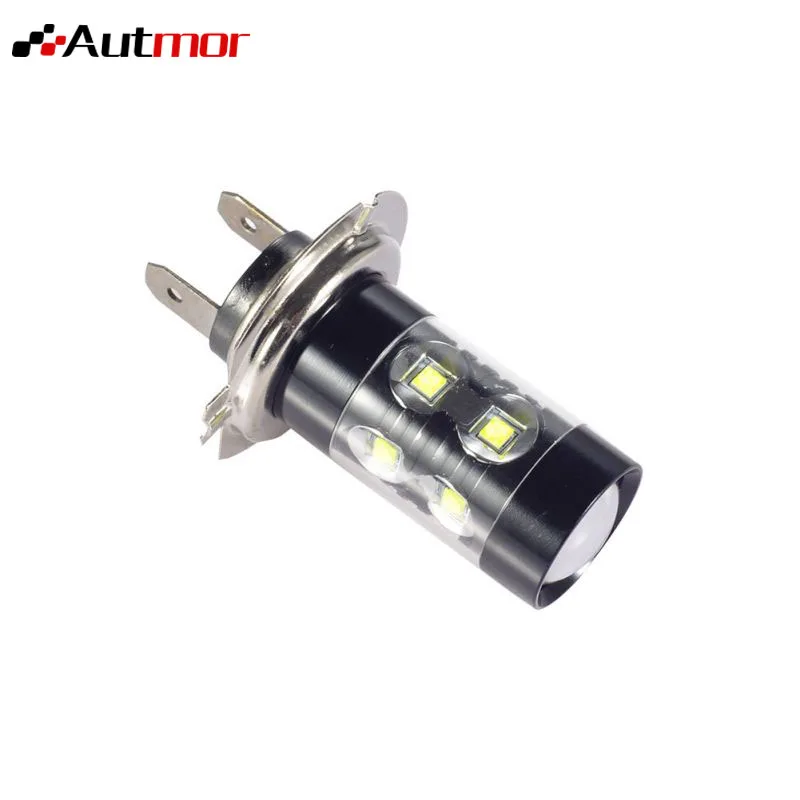 AUTMOR 2pcs Fog Light Lamp H10 9145 50W 1smd High Power Extremely Super Bright White LED Lights Bulbs Auto Accessories | Автомобили и