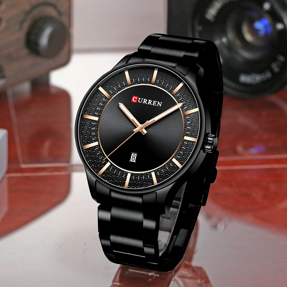 CURREN Relogio Masculino модные мужские часы браслет для мужчин наручные часы Мужские кварцевые наручные часы с датой повседневные бизнес подарок