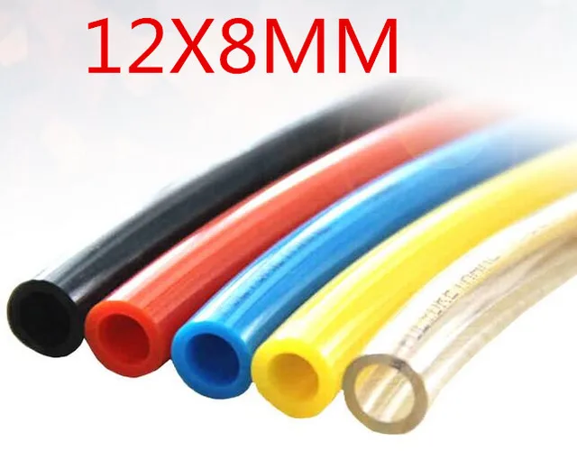 1 Meter OD 12MM ID 8MM Pneumatic Air Hose PU Tube Plastic Flexible Pipe