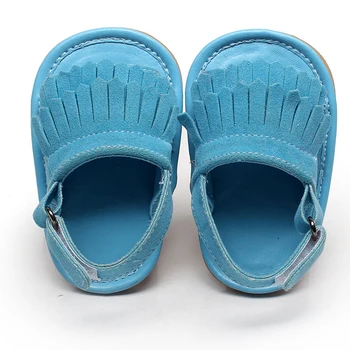 

New Summer Baby Girls Barefoot Slippers Infant Shoes Tassel Moccasins Soft Baby Shoes