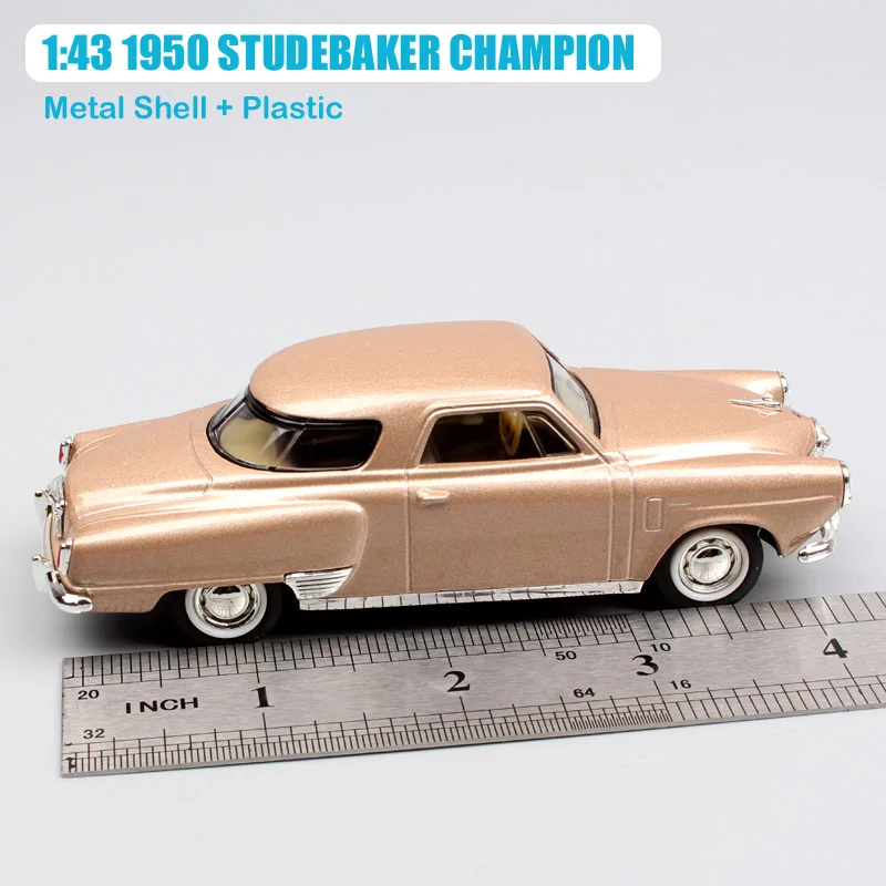 Beste Kid s 1 43 Schaal merk mini classic 1950 STUDEBAKER CHAMPION Deluxe metal gegoten gedetailleerde replica auto voertuig hobby nieuw in doos