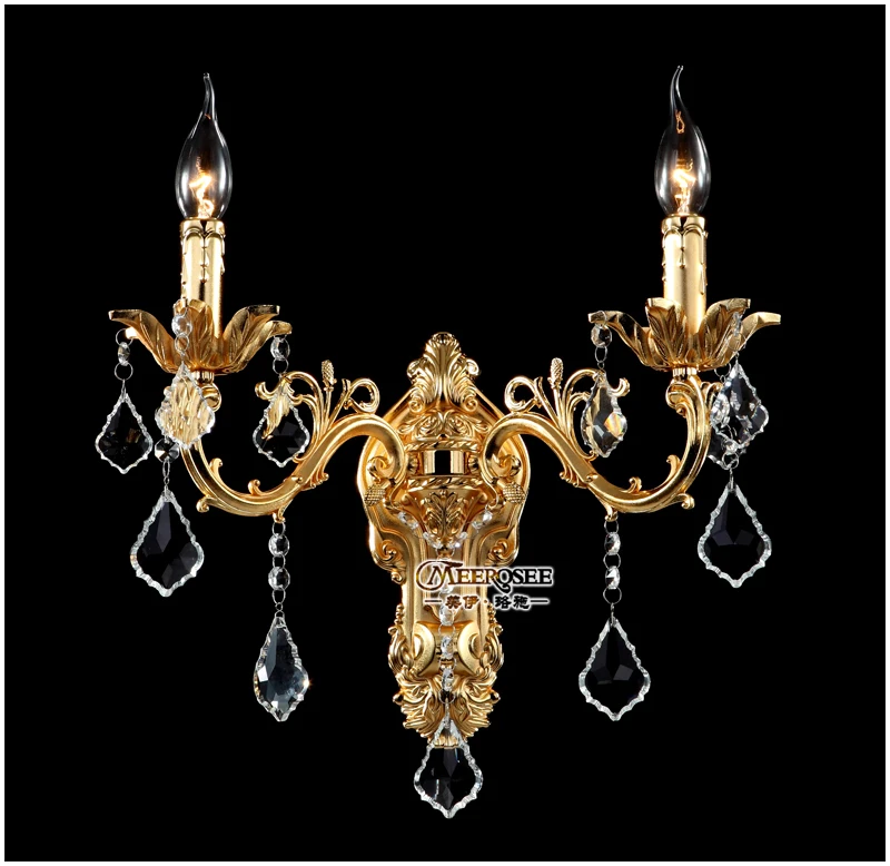 Aliexpress.com : Buy Wholesale Golden Crystal Wall Light Fixture Silver Wall Sconces Lamp ...