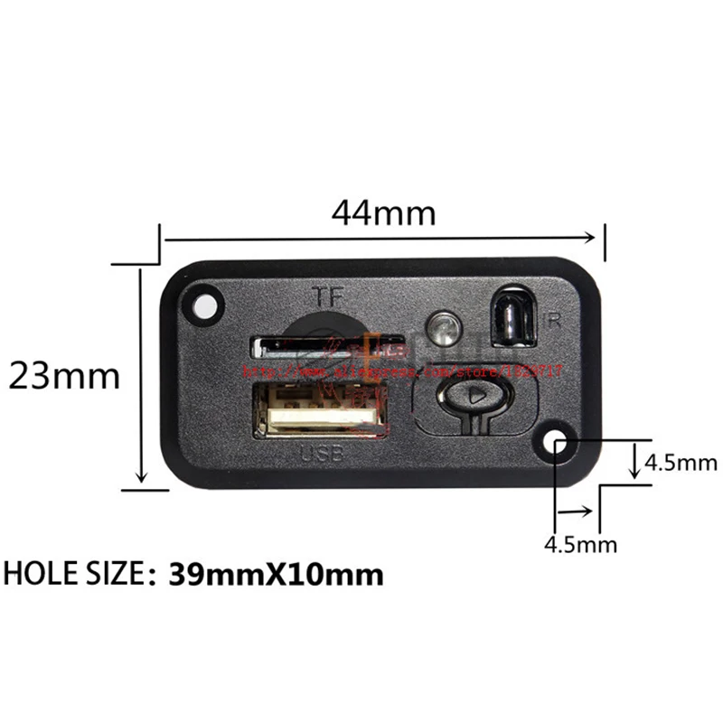 USB усилитель динамик аудио плата с проводом дистанционного управления Мини 5 в MP3 декодер плата 3 Вт* 2 модуль декодирования MP3 WAV U диск TF карта