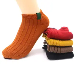 3 пары 2019 однотонные мужские носки Модные компрессионные забавные полосатые носки мужские не показывают лодыжки короткие носки Meias Chaussette