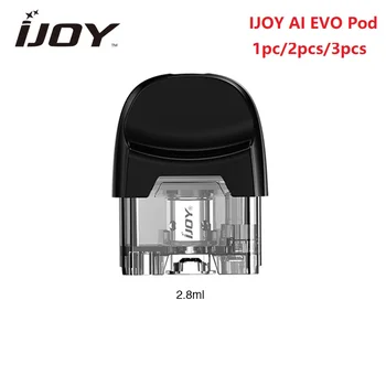 

1/2/3pcs IJOY AI EVO Replacement Pod 2.8ml Capacity E-cig Cartridge with 0.7ohm Mesh Coil & 1.4ohm Coil for IJOY AI EVO Pod Kit