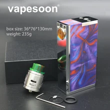 Vapesoon SOB V4 18650 Аккумуляторный механический мод электронная сигарета комплект с Outlaw RDA комплект подходит 2*18650 батареи для 510 нить RDA Атомайзер