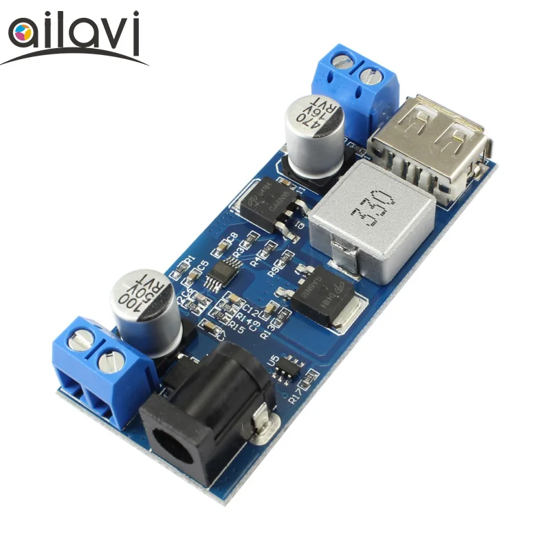 DC модуль питания 24V12V до 5В 5А блок конвертер плата с USB портом Поддержка Android/IPONE