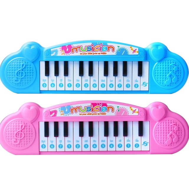 Pianinho Musical Infantil Meninas Com Microfone E Banquinho