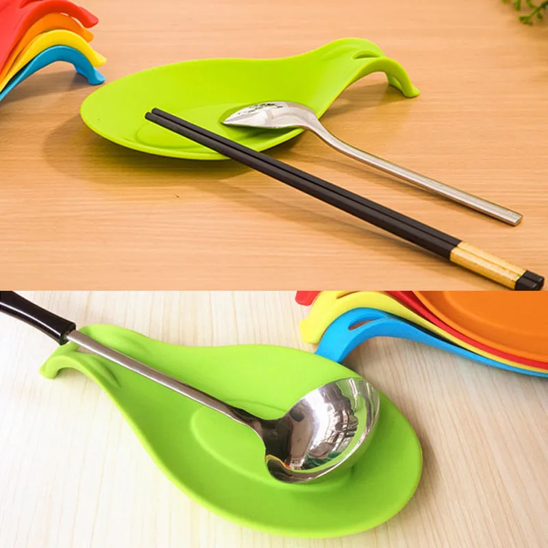 

Kitchen Silicone Spoon Rest Heat Resistant Non-stick Silicone Cooking Tools Mat