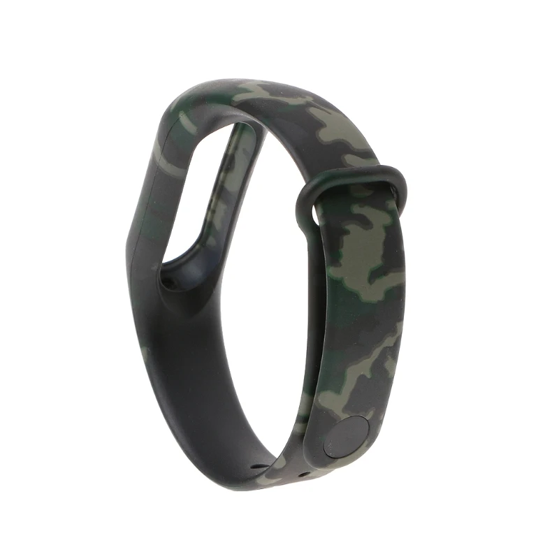 Новый камуфляж ТПУ Браслет Ремешок Замена для Xiaomi MI Band 2 Смарт
