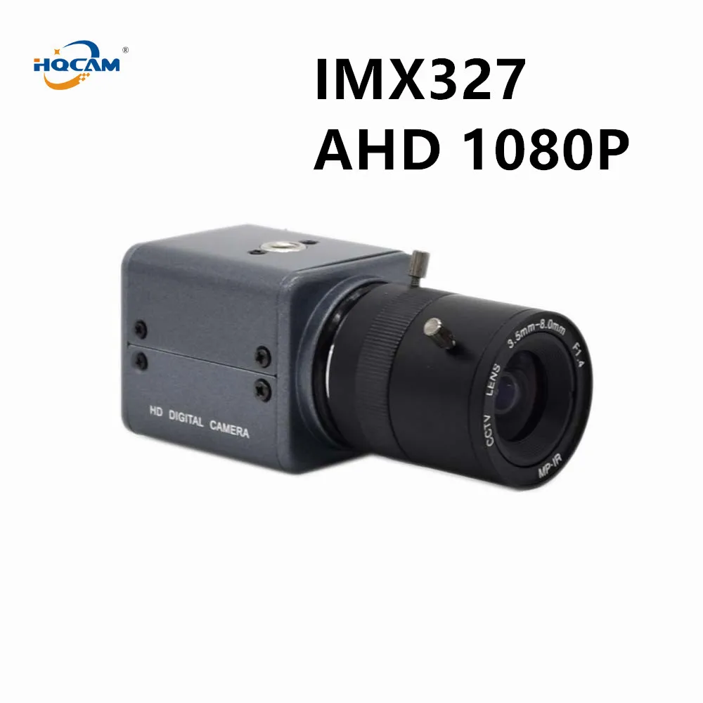 HQCAM мини 1080P AHD камера SONY IMX327 WDR ультранизкая освещенность 0.0001Lux Starlight цветная промышленная инспекционная Касса