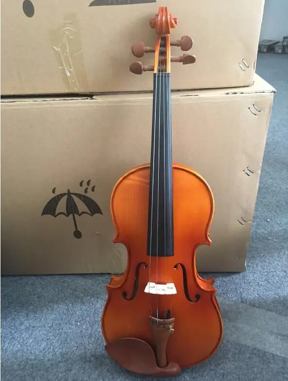 

free shipping Solid wood violin all ebony accessories violin beginners learn to play the violin