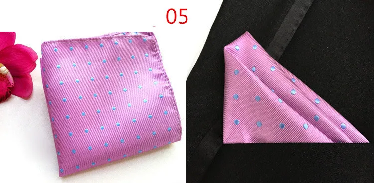 Популярные в горошек носовой платок свадьба печатных Мужская мода бизнес карманное квадратное полотенце