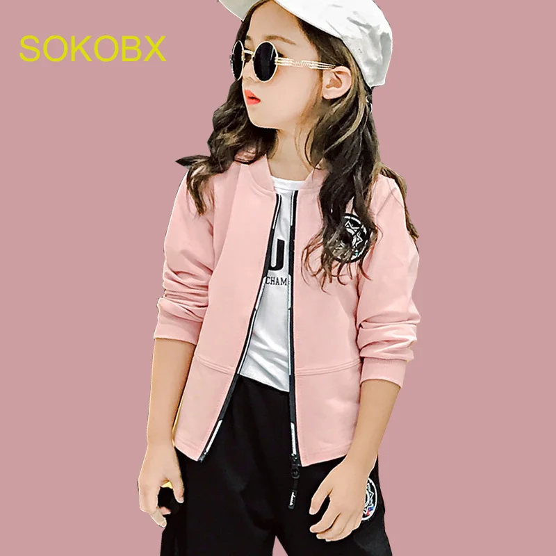 

SOKOBX Girls Clothing 3 pcs Sets Kids ClothesTeenage Girls Long Sleeve Sets School Outfits &shirts & Pants Suit Children Clothig
