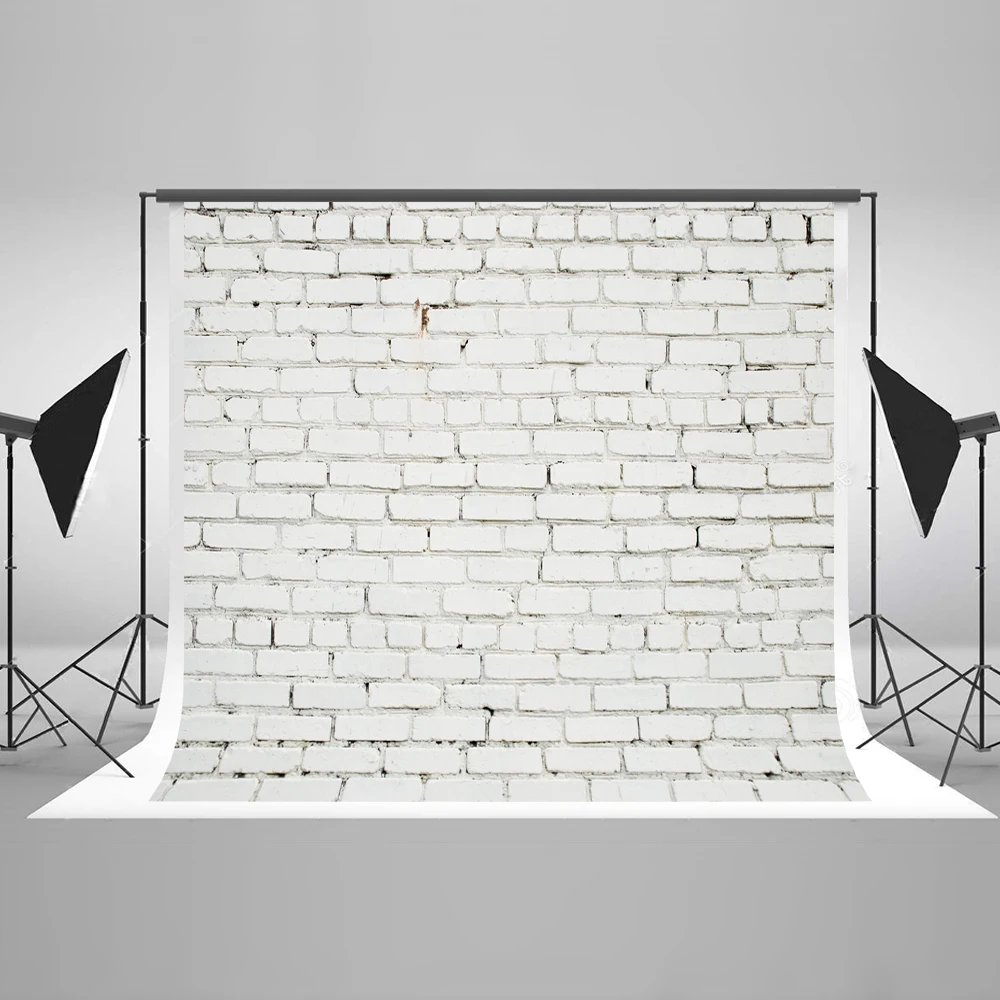 VinylBDS 8x8ft белая кирпичная стена фон для фотосъемки портретный ребенок душ