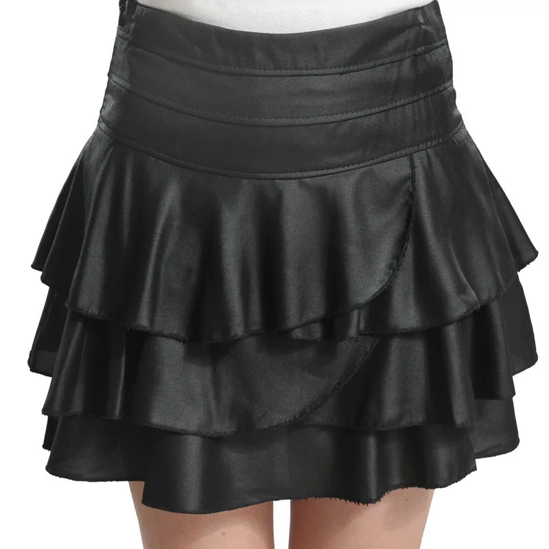 Осенняя модная женская зимняя повседневная юбка размера плюс 3XL, мини-юбка с высокой талией