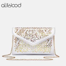 Женские сумки-клатчи, сумки-мессенджеры из искусственной кожи с вырезами, Брендовые женские сумки через плечо