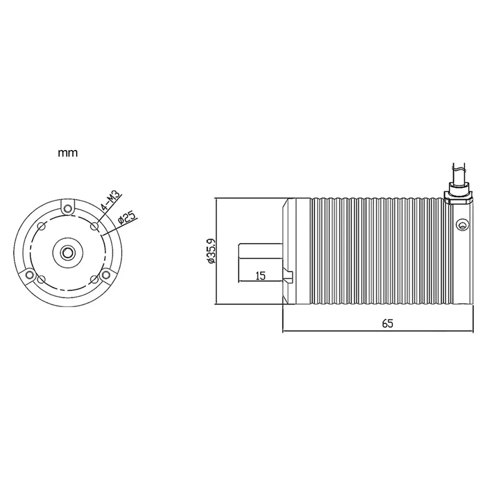 XTI-3665 3190 3580 3190 2680 2300 кв 5 мм бесщеточный двигатель для 1:8 RC Внедорожник Багги Bigfoot/650-800 мм Лодка Корабль