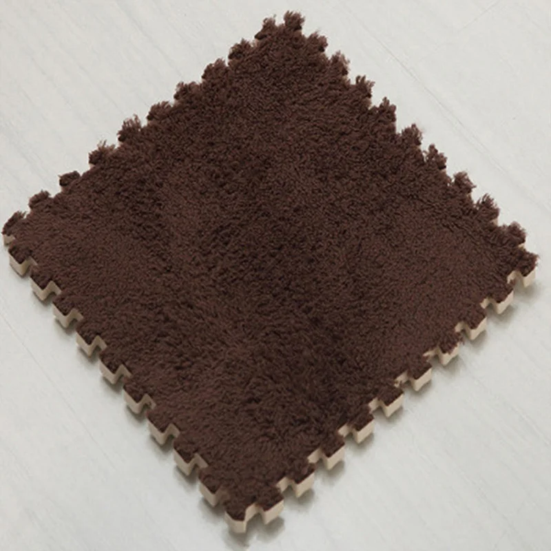 Ткань лохматый 30x30 см Коврик-головоломка пена бархатистый коврик EVA пена EVA домашняя пена коврик
