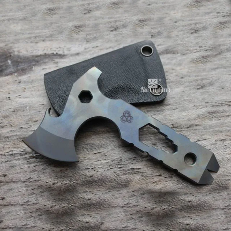 EDC outdoor tools "liquidation axe" Rainbow version of the mini axe