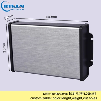 

Aluminum enclosure for electronics junction box DIY power supply enclosure Aluminum project box speakers enclosure 140*96*33mm