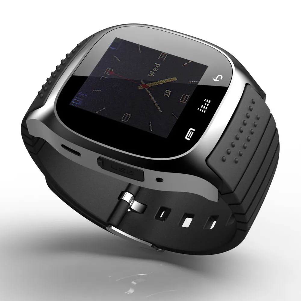 Waterproof Smartwatch M26 Bluetooth Smart Watch With Led Alitmeter Music Player