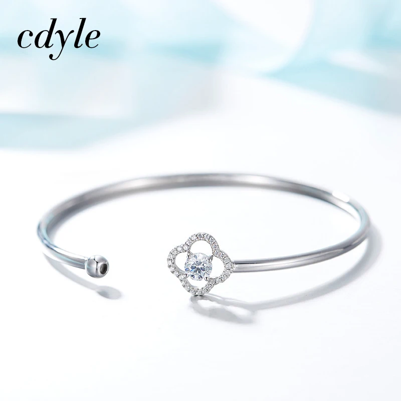 

Cdyle Bracelets Women Bracelet For Women Bangle Austrian Rhinestone S925 Sterling Silver Fashion Jewelry Elegant Chic Bijous New