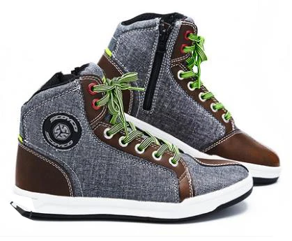 SCOYCO/Мужские ботинки в байкерском стиле; 5 цветов; Повседневная модная обувь; дышащая противоскользящая защитная обувь; Botas De Motociclista; T-016 - Цвет: Коричневый