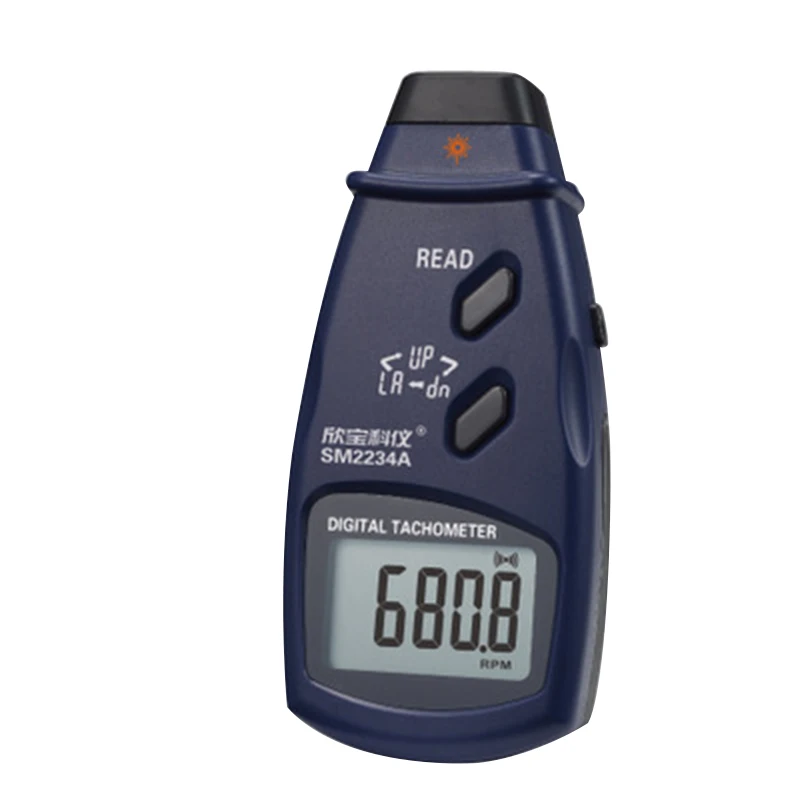

2 in 1 Laser Toerenteller Opto-elektronische Digital Photo Laser Contact Toerenteller Snelheid Hoge Nauwkeurigheid 99999 RPM Toerenteller