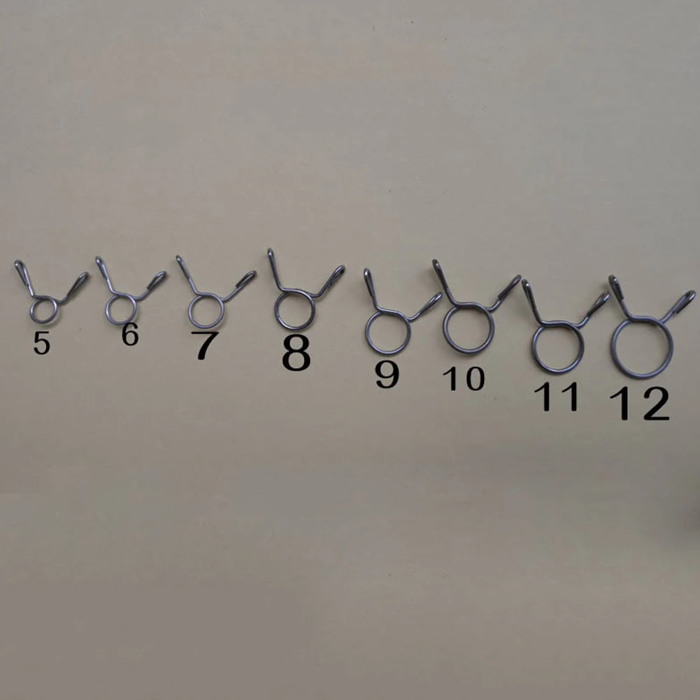 Зажимы для шланга Пружинные провода зажимы аксессуары для мотоциклов быстрая установка велосипед топливная линия Мини бензиновая труба 5 мм 10 шт