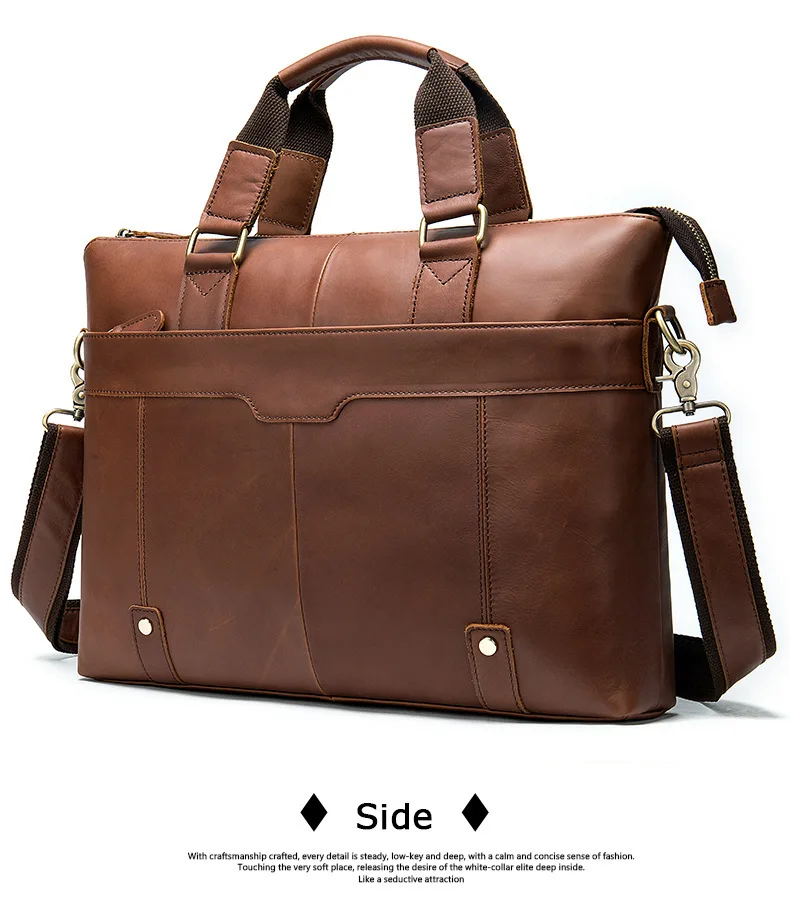 2019 Мужская сумка деловая Повседневная сумка из коровьей кожи высокого качества мужской деловой большой портфель мужские сумки коричневые
