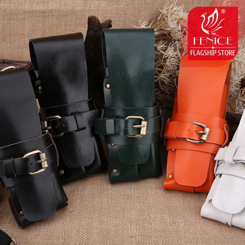 Fenice 5 Colors Scissors Case for Hairdresser Bag Rivet Leather Holster Pouch Scissors Clip Holder Case 1 Fenice 5 Colors Scissors Case for Hairdresser Bag Rivet Leather Holster Pouch Scissors Clip Holder Case 5