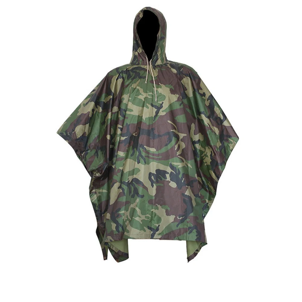 

Multifunctional camouflage Military Impermeable Raincoat Waterproof Rain Coat Men Women Camping Fishing Motorcycle Rain Poncho