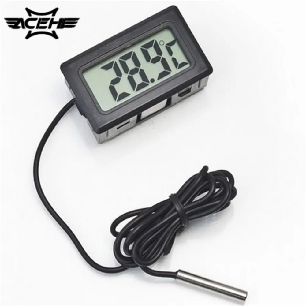 

Dropshipping LCD Digital Thermometer for Freezer Temperature -50~110 degree Refrigerator Fridge 1m line Length with Retail Box