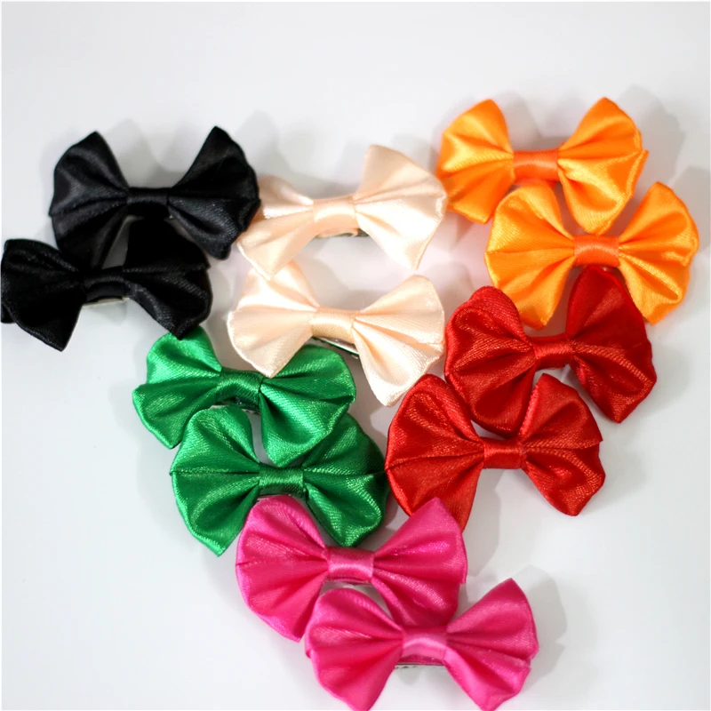 10 шт. детские заколки для волос с бантом из полиэстера|hair clips for babies|mini hair clipshair clip |